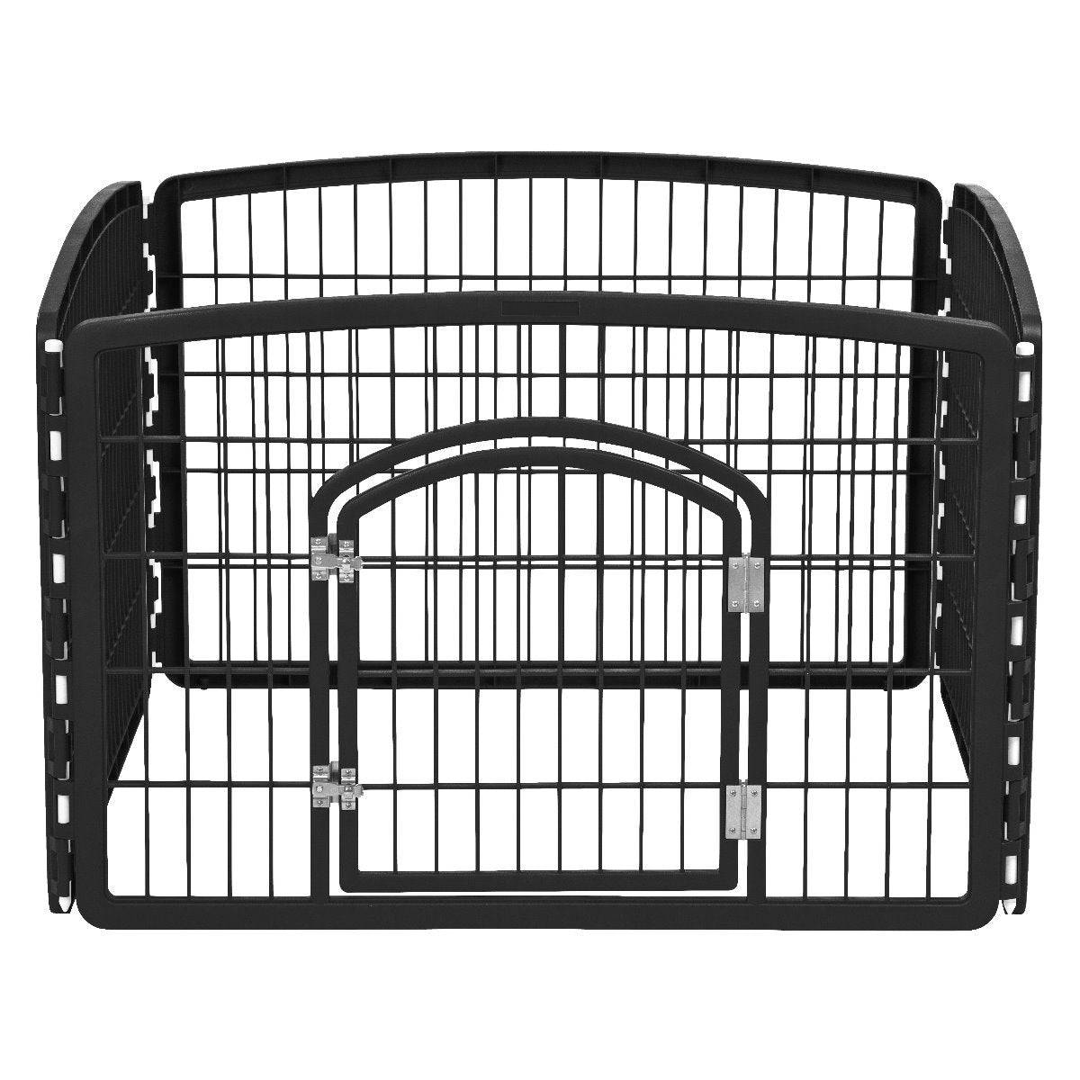 iris-usa-inc-new-product-black-with-door-24-inch-pet-playpen-24345783435429