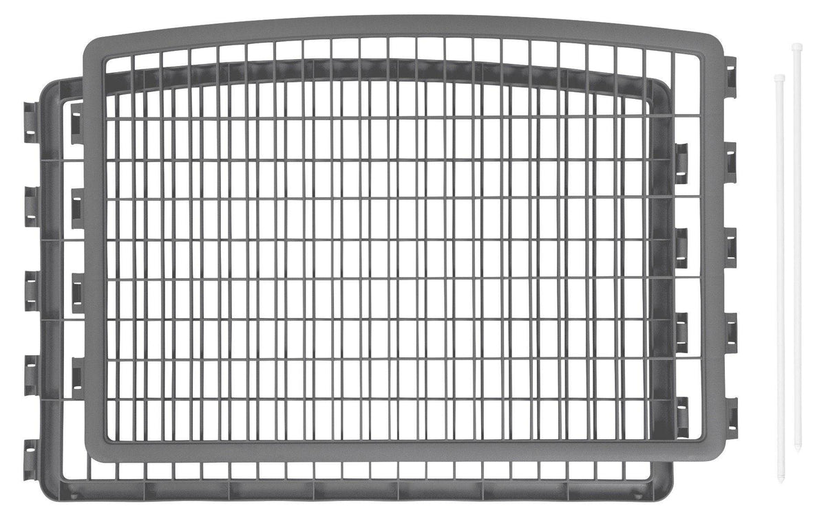iris-usa-inc-new-product-gray-2-panel-24-inch-pet-playpen-add-on-24345784058021